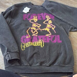New with tag Grateful Dead Forever Grateful grey sweatshirt size medium